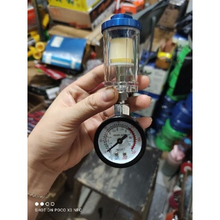 Regulator Kompresor + saringan air  spray gun 1/4 (regulator + saringan air kompresor  buat ngecat )