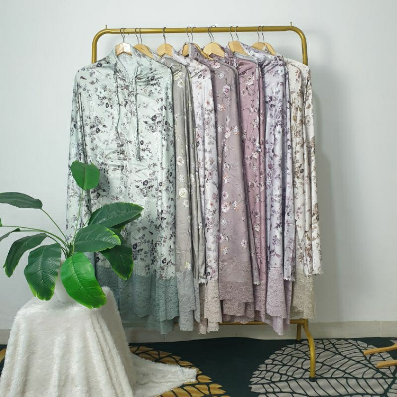 MUKENA SILK KD PREMIUM | MUKENA SILK PREMIUM | Mukena Halus Silk Renda