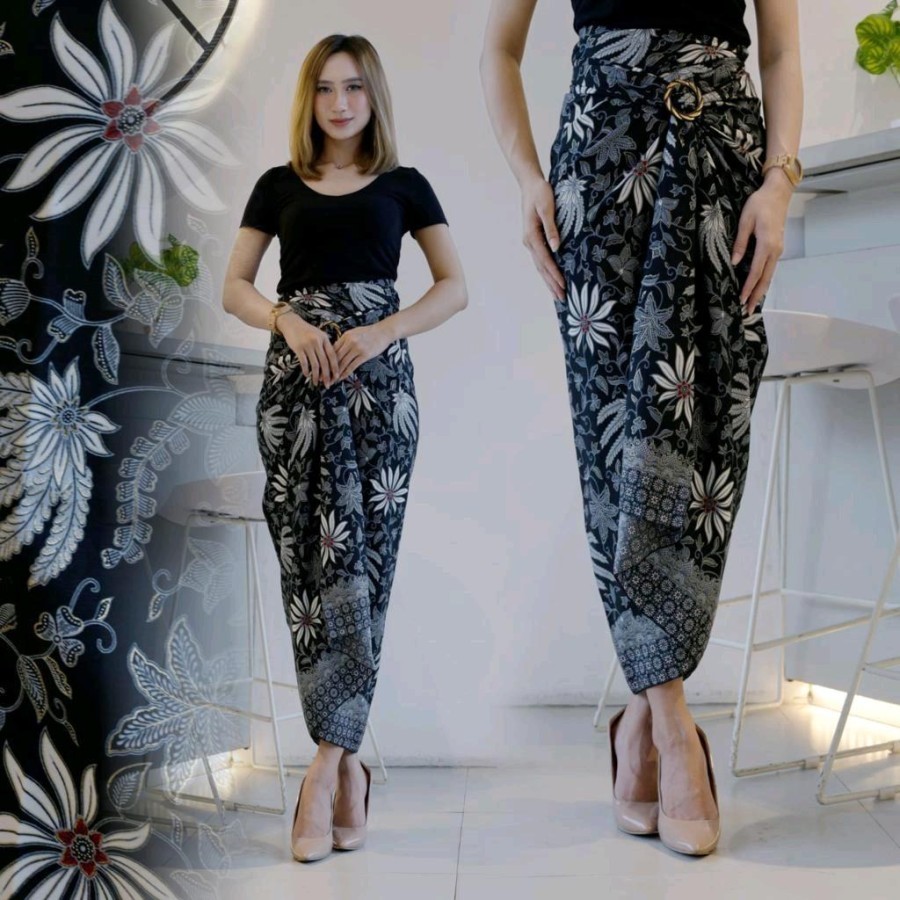 Rok Lilit Batik Modern Bawahan Kebaya - pisang silver