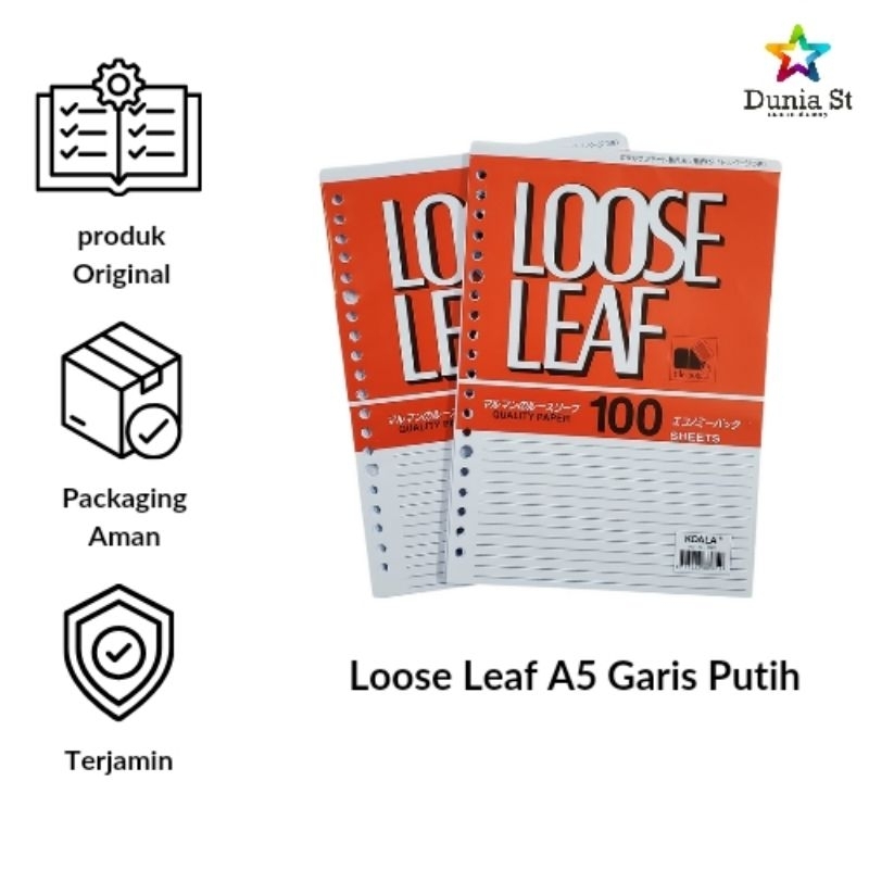 

kertas loose leaf garis a5