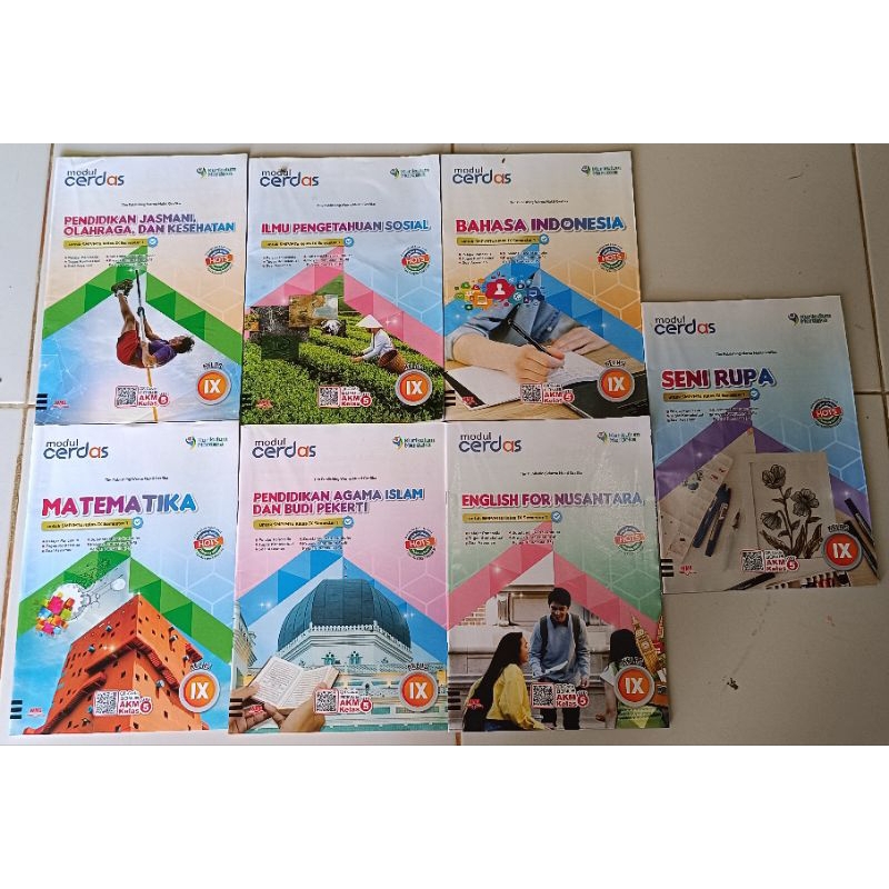 

LKS modul cerdas kelas 9 SMP/MTs semester 1 mapel ada di foto