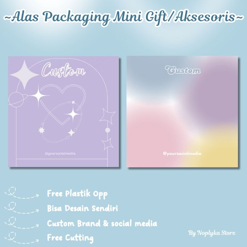 

Alas Packing Aksesoris Gelang Cincin Packaging Mini Gift Snack Gantungan Kunci Free Plastik Custom