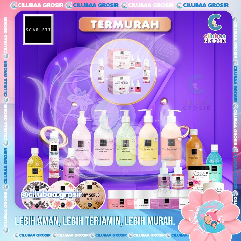 SCARLETT WHITENING Series Paket Lengkap Scarlet By Felicya Angelista/Scarlett Series