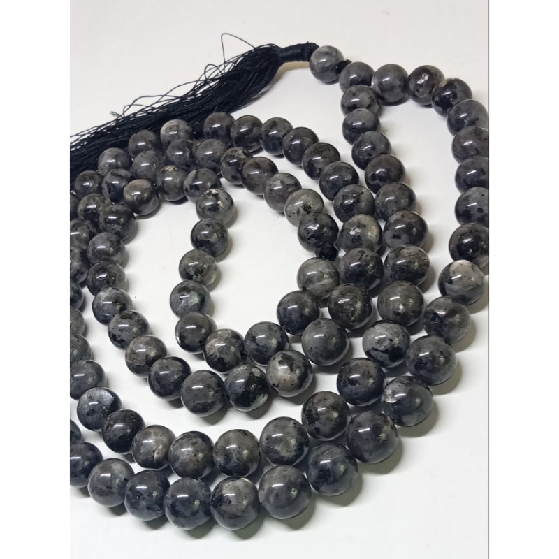 Tasbih batu labrador hitam 10mm 99butir