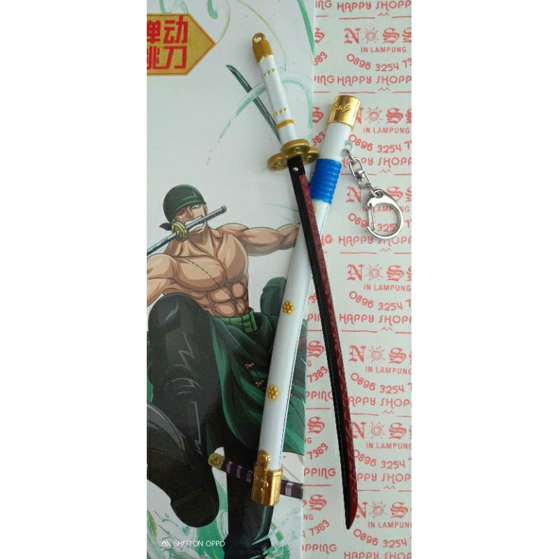 Miniatur Pedang Zoro One Piece Ame No Habakiri