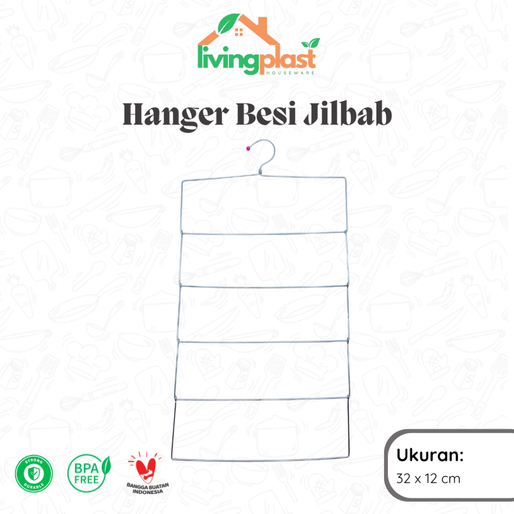 Hanger Jilbab / Hanger Kawat Jilbab / Gantungan Jilbab / Gantungan Besi Kawat / Hanger Murah / Gantu