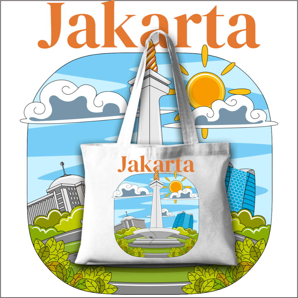 Tas Totebag Souvenir JAKARTA