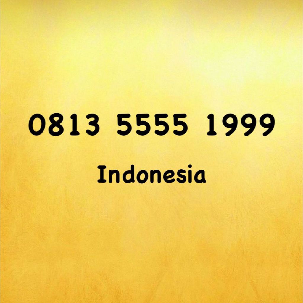 Nomor Cantik Simpati Seri Tahun - 99 - 999 - 0813 5555 1999