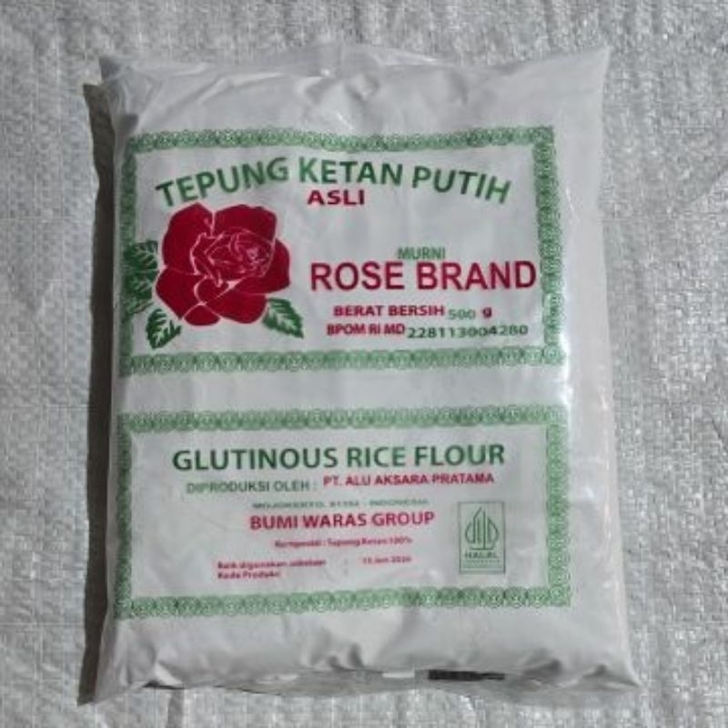 

Tepung ketan glutinous rice flour rose brand 500g