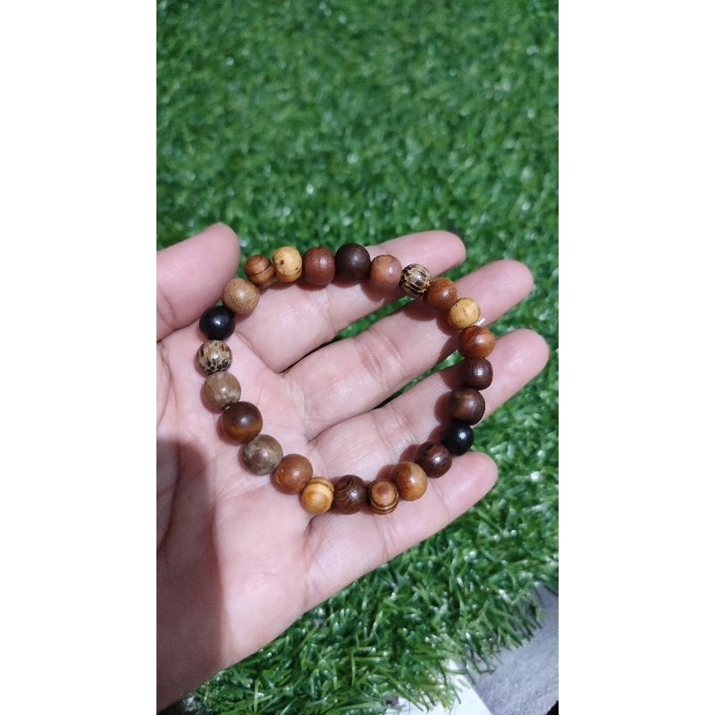 gelang kayu bertuah kombinasi