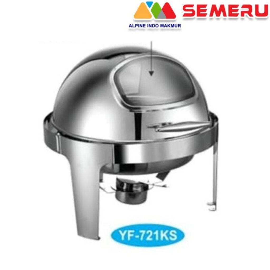 CHAFING DISH GETRA CHAFING DISH ROUND WINDOW TOP YF-721KS