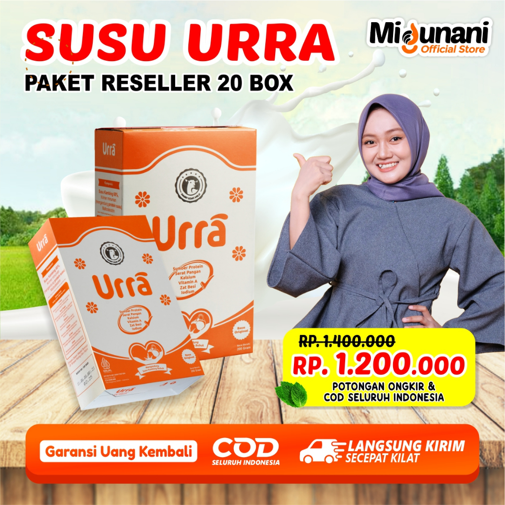 

Susu Urra 200gr - Paket Reseller Atau Agen Susu Urra Original 20 Box