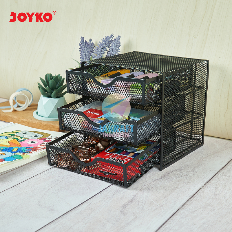 

(1 Unit) Desk Set Jaring JOYKO DS-27 Tempat Alat Tulis Pensil Meja Pen Stationery Stand Holder Rak Jala Besi