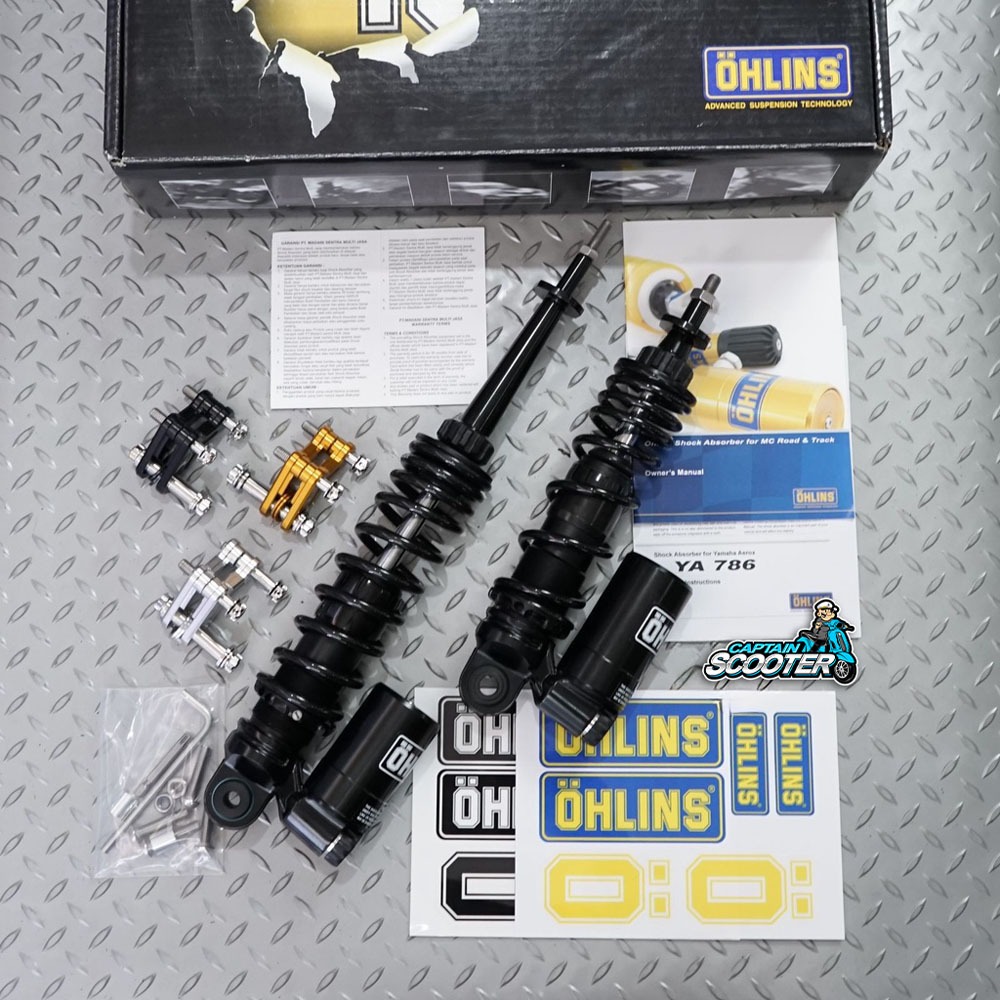 Shock Shockbreaker Tabung YA Series Black Ohlins Vespa Sprint Primavera
