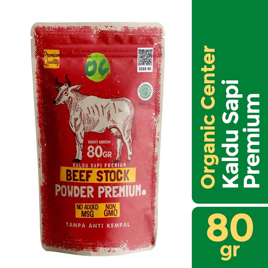 

Organic Center - Kaldu Sapi Premium 80gr - Kaldu Non MSG - Penyedap Rasa