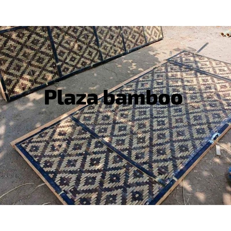 Gedek motif 1,5 mtr full kulitan  | bilik motif | anyaman bambu motif