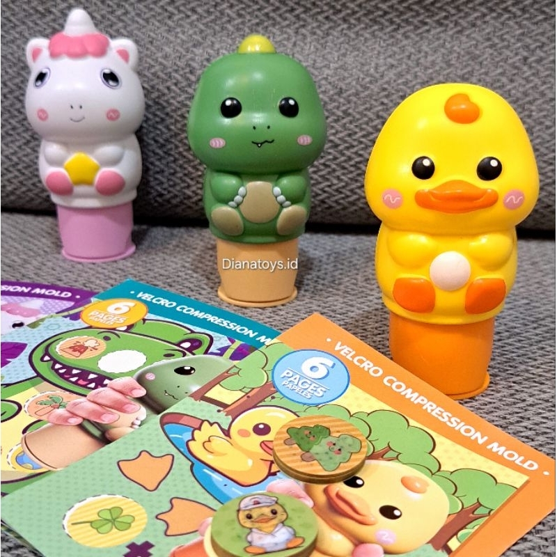 

sticker karakter reusable sticker stamp dianatoys