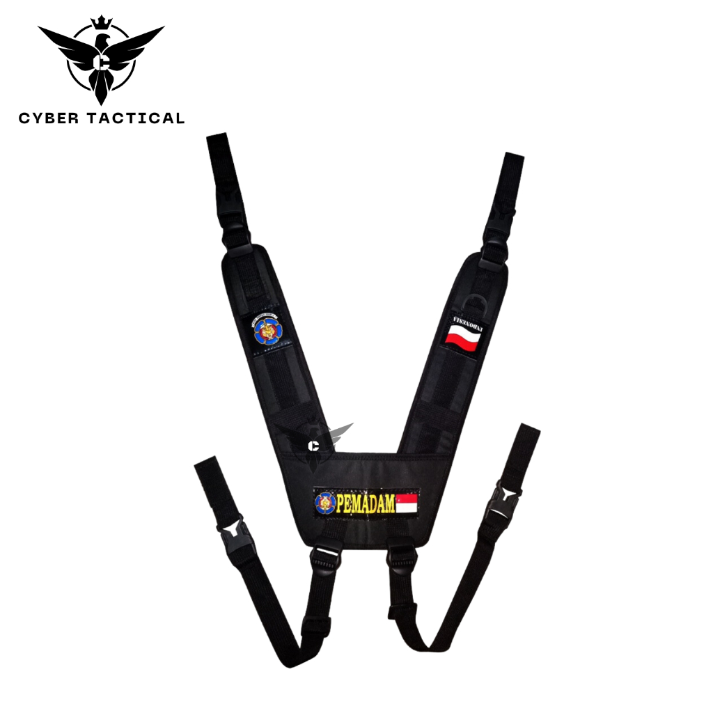PROMO CYBER TACTICAL Sabuk ikat pingang Dahrim Damkar / Dahrim Pemadam / Dahrim Hitam Damkar / Dahri