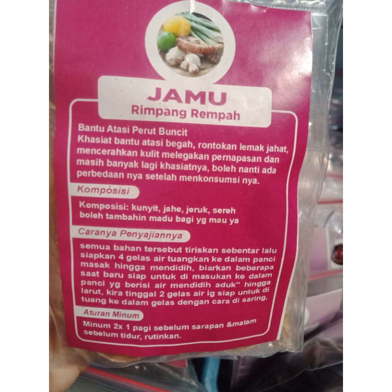 

jamu rimpang rempah