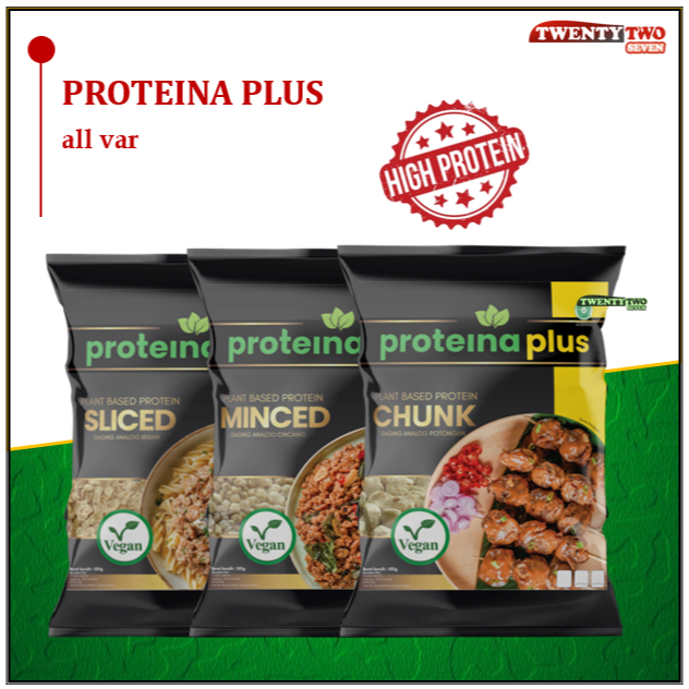 

Proteina Plus Proteinaplus Sliced Minced Chunk - Vegan Vegetarian Protein Nabati 100 gr