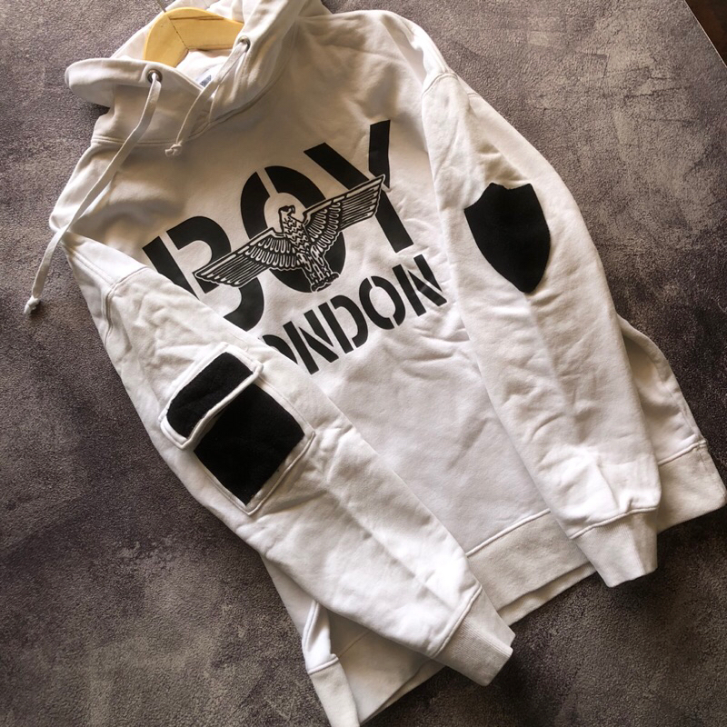 Hoodie BOY LONDON Side Pocket Second Size L Oversize,Hoodie BOY L*ND*ON Second,Hoodie BOY L*ND*ON Bi