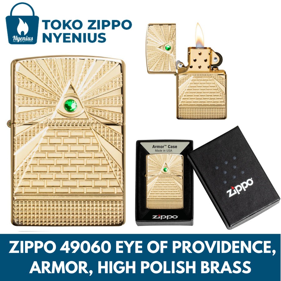 Zippo 49060 Eye of Providence, Armor, High Polish Brass