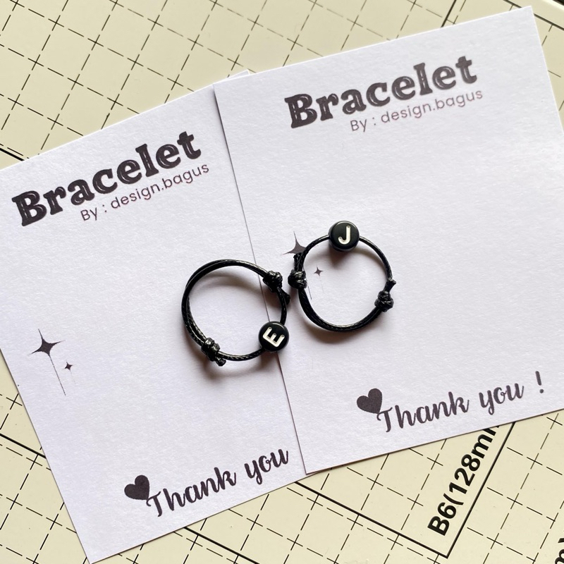 Cincin inisial huruf bulat/cincin inisial