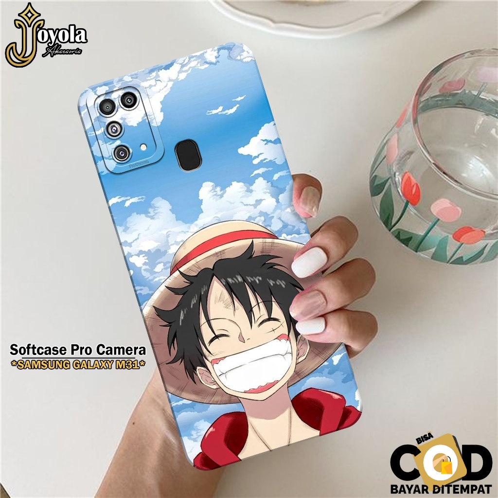 JOYOLA Case Samsung Galaxy M31 - Fahion Case Anime - Softcase Samsung Galaxy M31 - Pro Camera - Casi