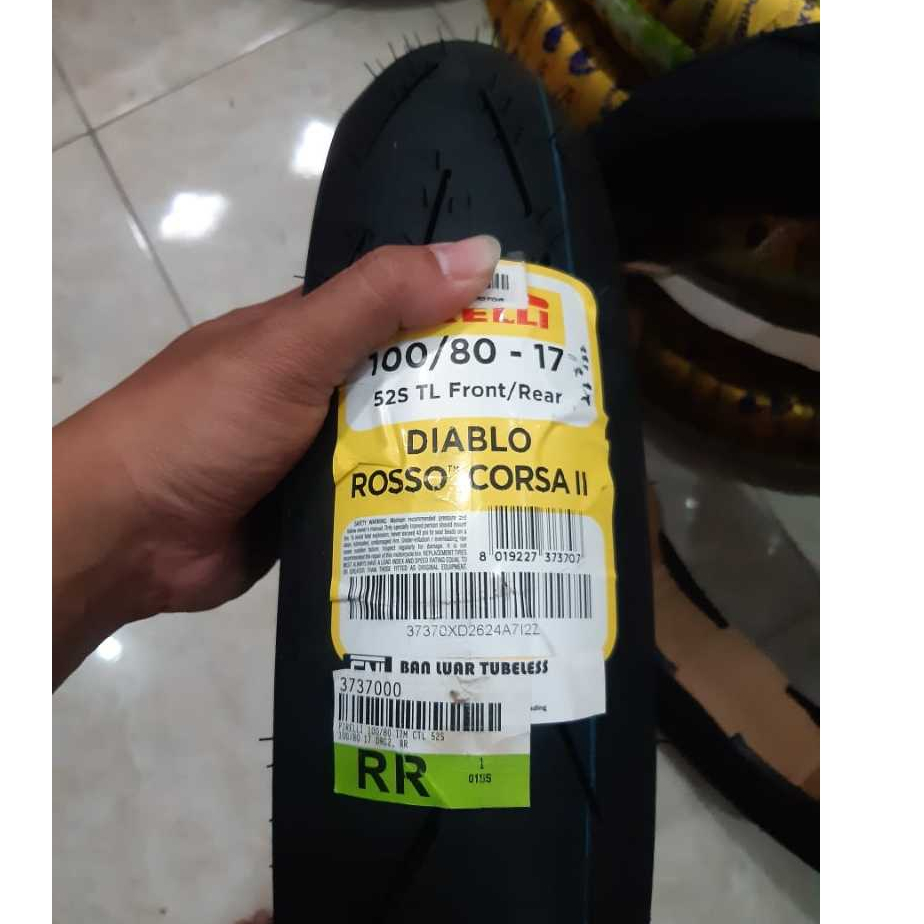 Ban Pirelli Diablo Rosso Corsa 2 Rosso Sport 90/80 100/80 110/70-17 Tubeless
