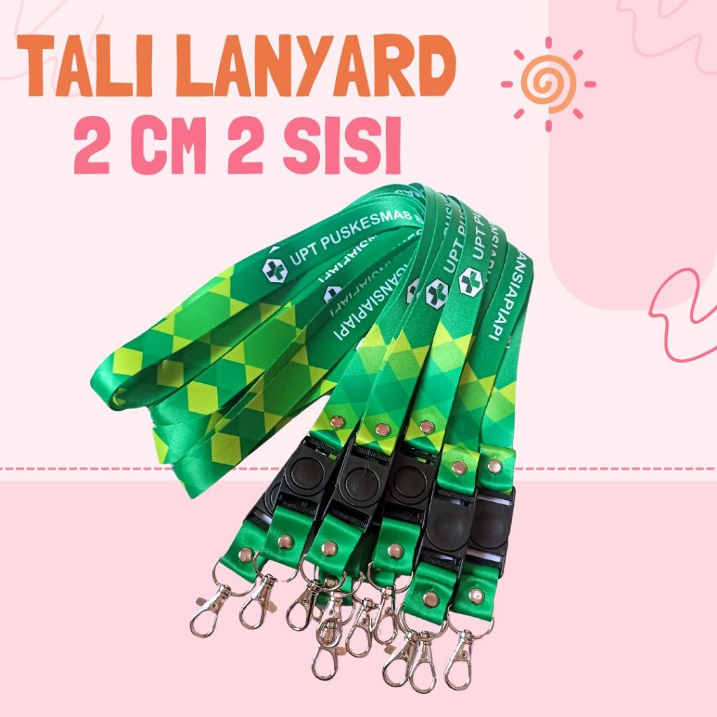 

LANYARD CUSTOM SATUAN/TALI LANYARD ID CARD 2CM 2SISI/CUSTOM LANYARD/TALI LANYARD BANDUNG