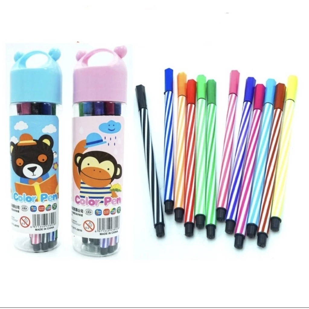 

HANS! 12 PCS CAT Pencil SPIDOL Warna Warni Pasifik UNIK Lucu Viral Mainan Buat Anak anak Metalik 12 COLOUR untuk Dipilih 0.7Mm Titik Ekstra Halus Pena Tahan AIR Water Minyak OIL Lengkap Permanen Pada Batu Logam Kaca Kayu Album DIY BLUE YELLOW ORANGE NEAVY