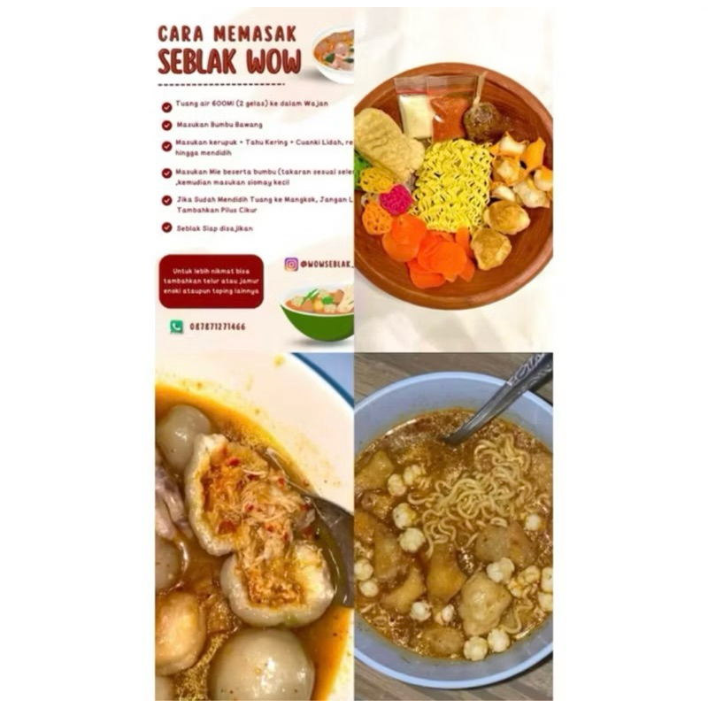 

paket usaha seblak + gerobak siap antar