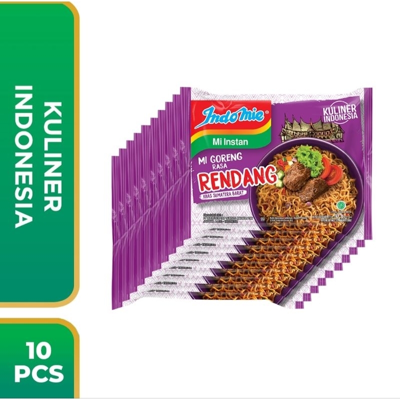 

[Paket 10 Pcs] - Indomie Goreng Rendang 85 g