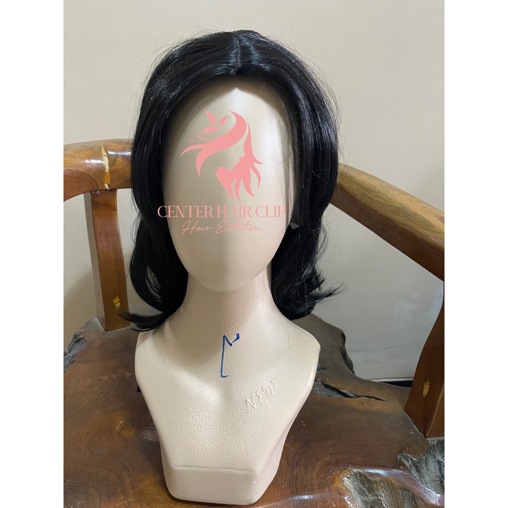 Wig Gondrong Pria Warna Hitam