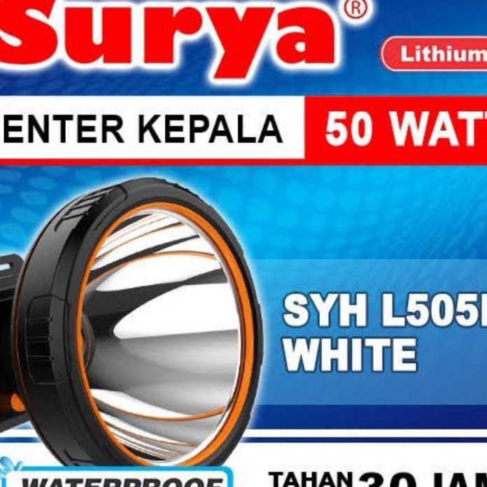 HEBOH SENTER KEPALA SELAM DAN BERBURU 5 WATT SURYA SYH L55R WHITE