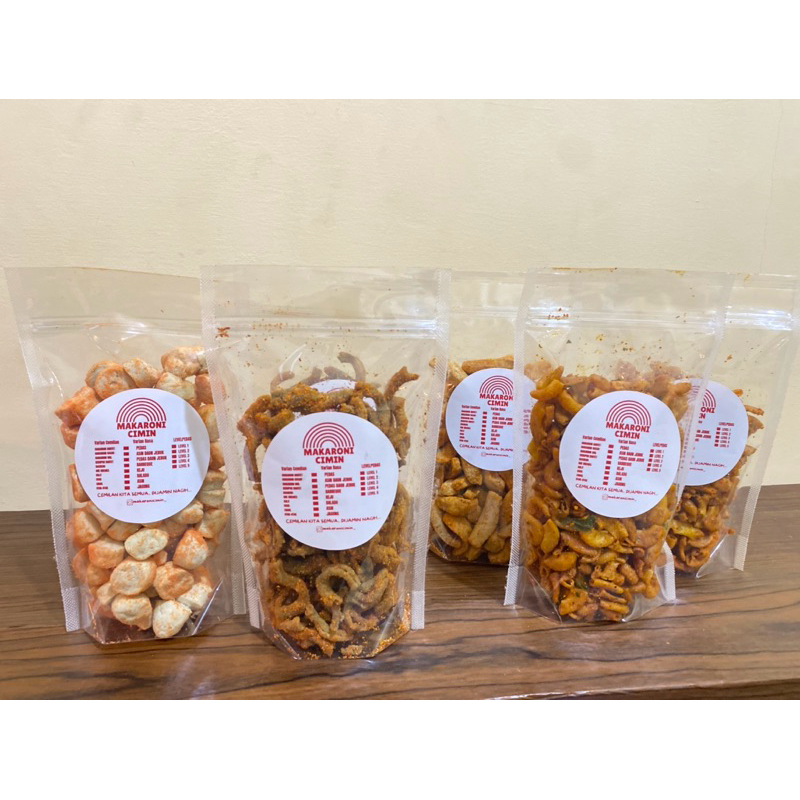 

Makaroni nyemil,Basreng,Otak-Otak,Kulit Crispy,Usus Crispy Berat 110gram