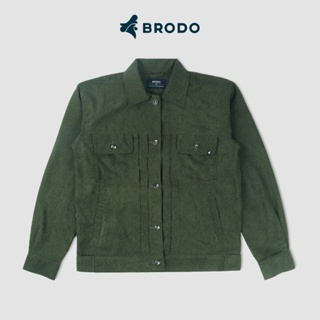 BRODO - Trucker Jacket Corduroy Olive