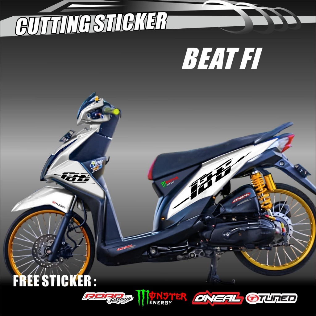 STIKER STRIPING LIST VARIASI MOTOR MODIFIKASI BEAT FI BERKUALITAS TERMURAH DAN TERLARIS