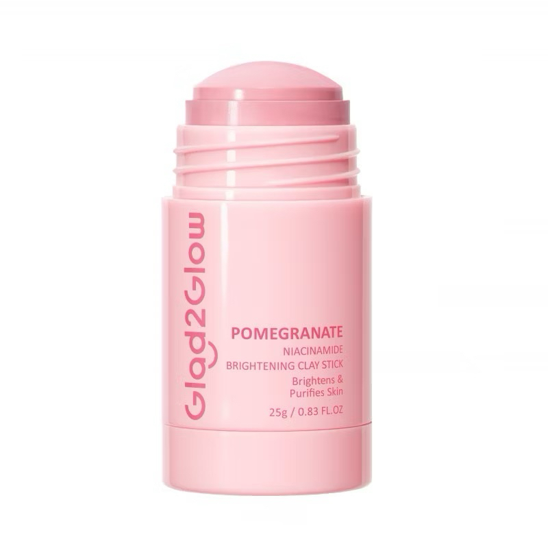 GLAD2GLOW POMEGRANATE NIACINAMIDE BRIGHTENING CLAY STICK - CLAY MASK