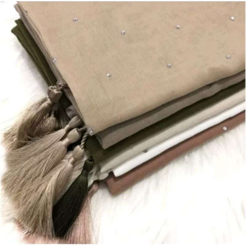 HIJAB SEGIEMPAT PARIS TASEL PAYET SWAROVSKI || PARIS PAYET TABUR