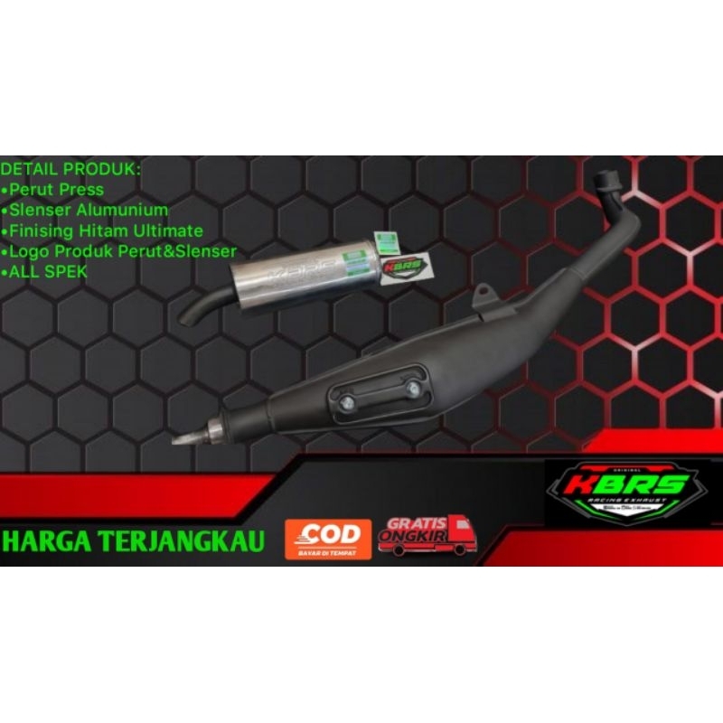 Knalpot Fizr Full Press Medium Premium Aluminium By KBRS RACING