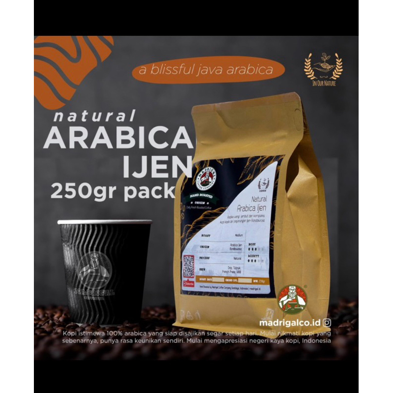 

Kopi Arabica Ijen Natural 250gr ( Medium Roast )