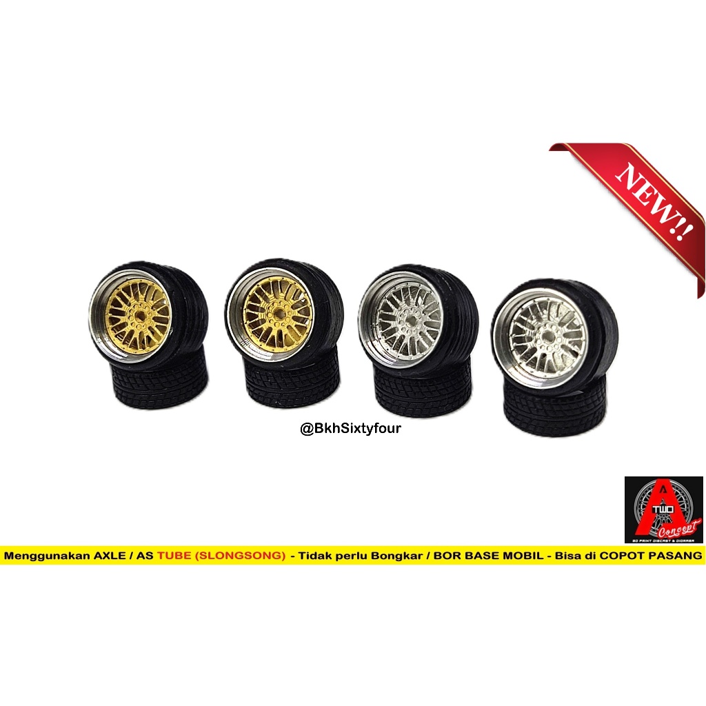 Ban Karet A2C PREMIUM ALLOY CCW Classic 10mm Free AXLE SELONGSONG TC14
