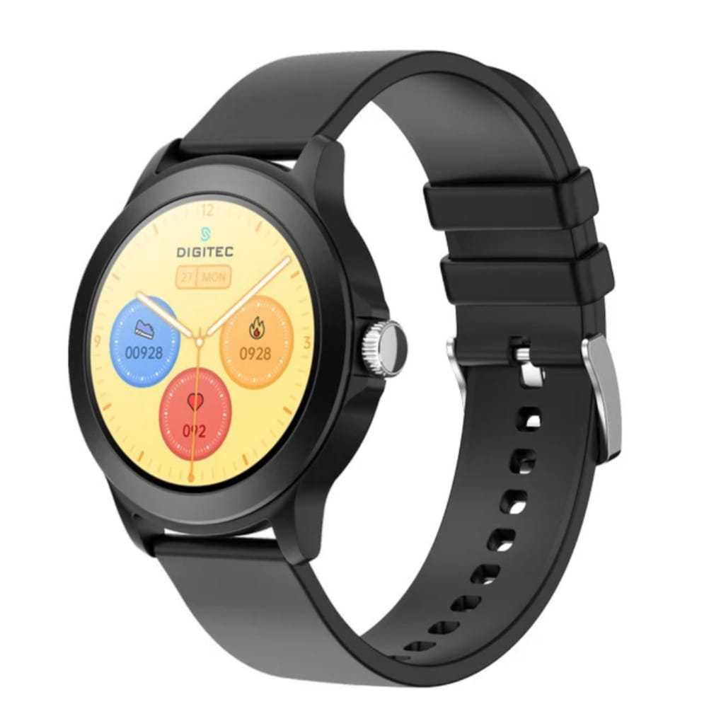 Jam tangan Wanita Digitec Smartwatch Nova tali karet bulat original
