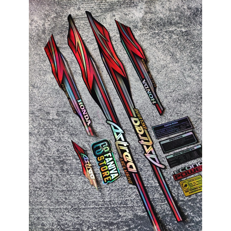 STIKER MOTOR ASTREA GRAND HOLOGRAM - STRIPING MOTOR ASTREA HOLOGRAM