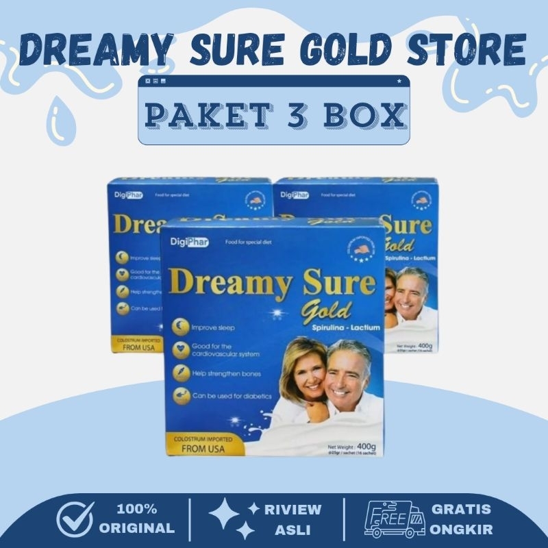 

PAKET 3 BOX | DREAMY SURE GOLD SUSU ATASI INSOMNIA DAN GANGGUAN TIDUR