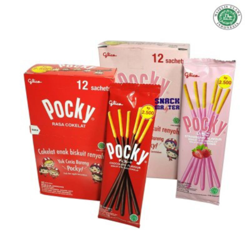 

Pocky Mini 1 Box isi 10 Stick Coklat/Stroberi