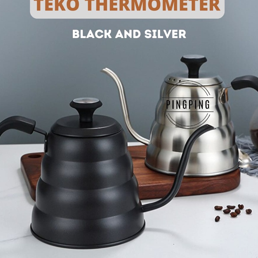 KI3 Teko kopi Leher Angsa Barista  Kettel V6 Drip coffee Thermometer