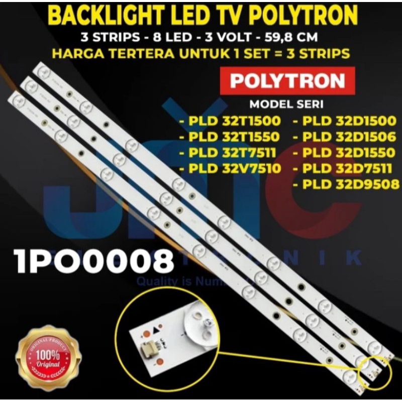 Backlight TV POLYTRON 32 INCH