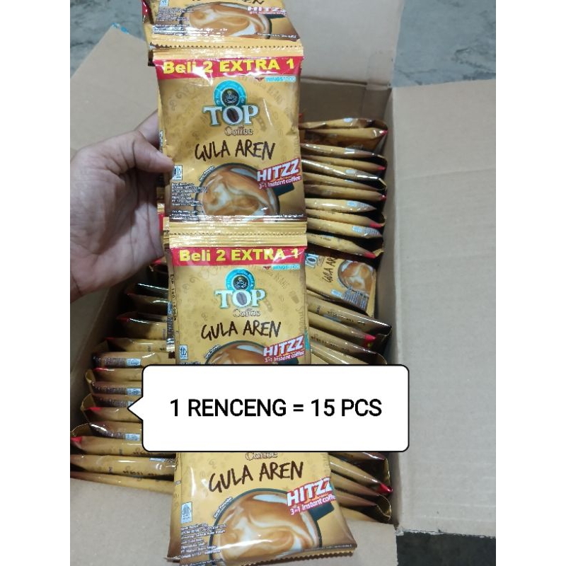 

(15 SACHET) KOPI TOP COFFEE GULA AREN 1 RENCENG